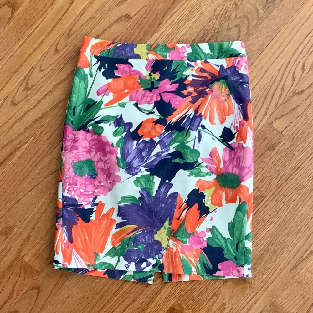 J. Crew - Floral Pencil Skirt
